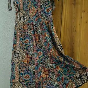 Paisley Print Multicolor Romper